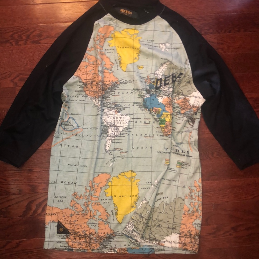 10 Deep Map Baseball Tee